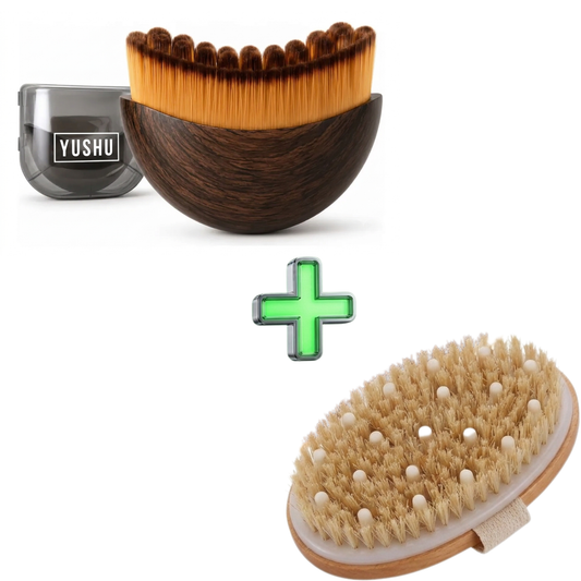 Cepillo Facial + Cepillo Corporal Drenaje Linfático
