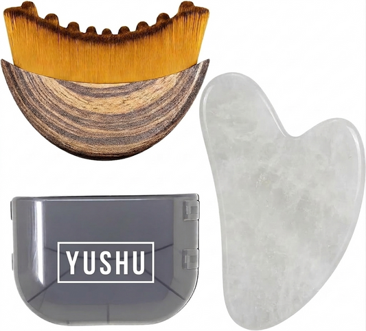 Cepillo Facial + Piedra Gua Sha de Regalo
